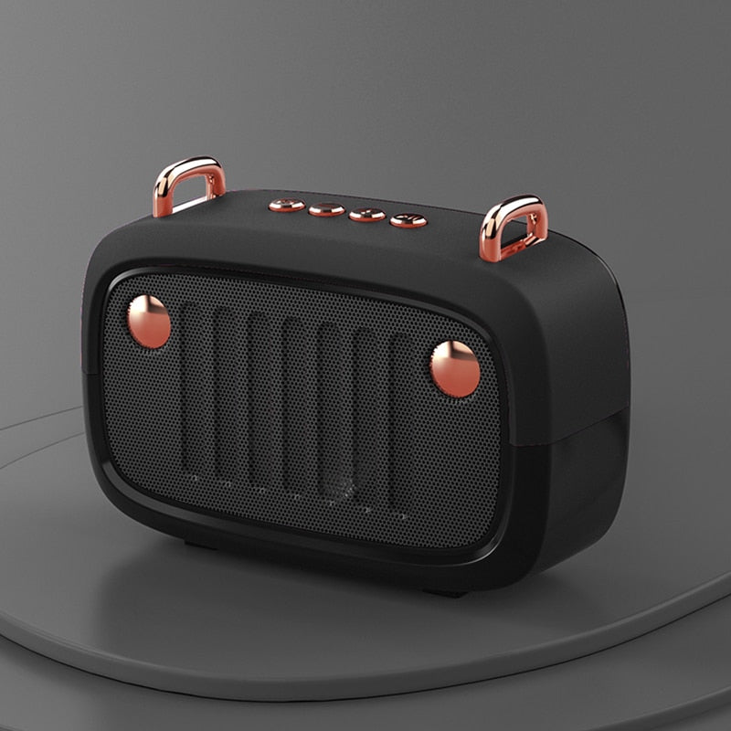 Vintage-Style Bluetooth 5.0 Speaker with FM Radio & USB