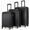 BADGLEY MISCHKA Diamond 3-Piece Expandable Spinner Luggage Set