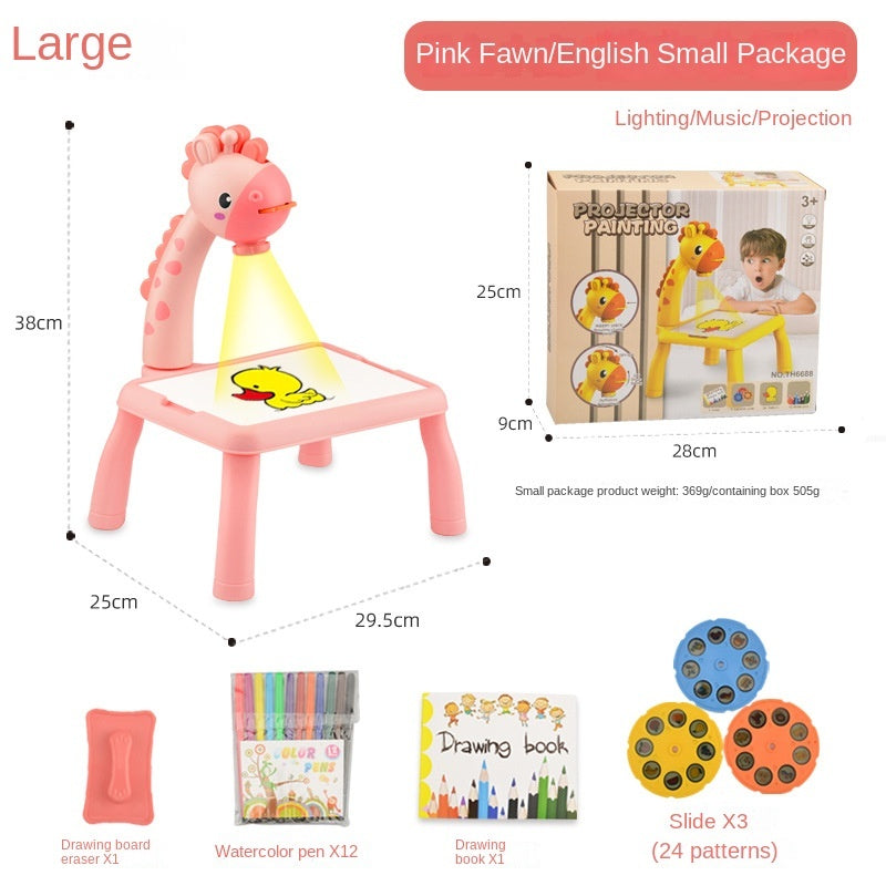 Deer-Shaped Drawing Projector with Sound & Lights