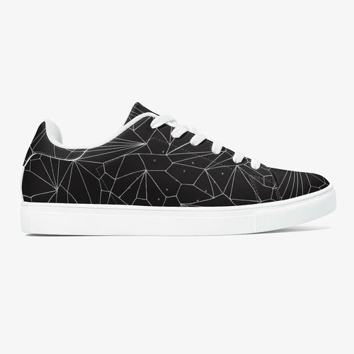 Jacki Easlick Architectural Print Leather Low-Top Sneakers