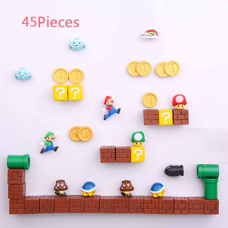 Super Mario Resin Fridge Magnets