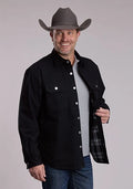 Roper Men's Black Canvas Shirt Jacket