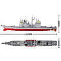 883-Piece Military Cruiser Ship Model Kit