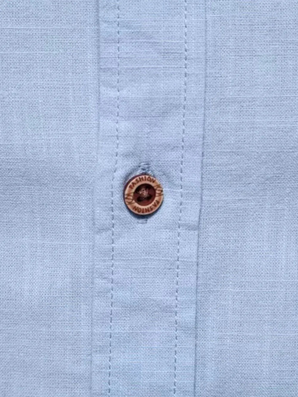 Men's Plus Size Embroidered Button-Down Shirt