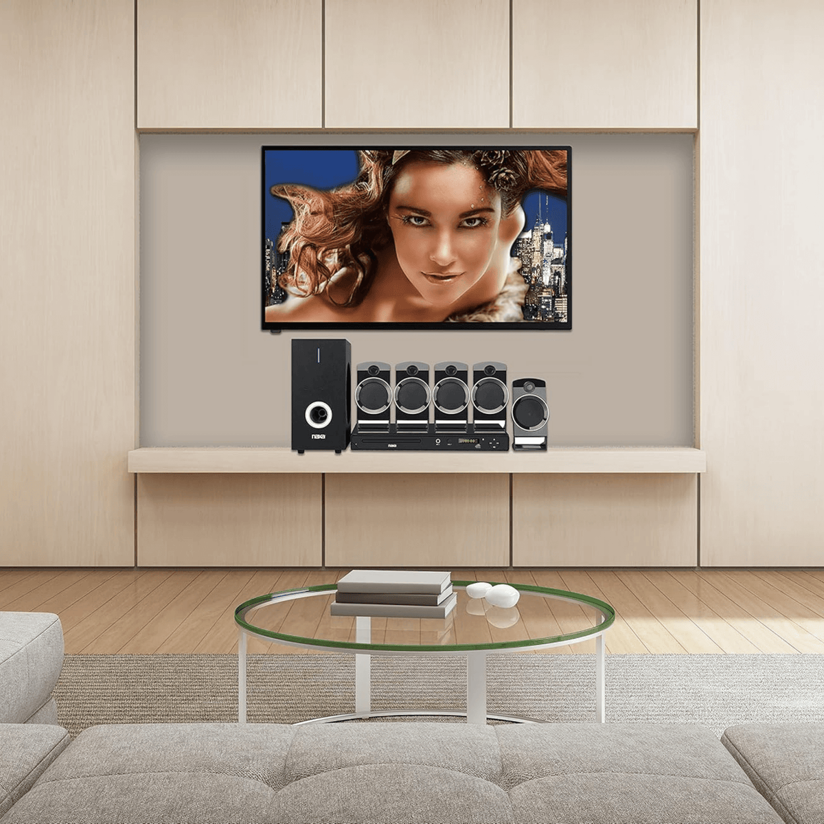 Naxa ND-859 5.1 Home Theater DVD & Karaoke System — Refurbished