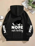 Women's Plus Size Letter-Print Zip Hoodie