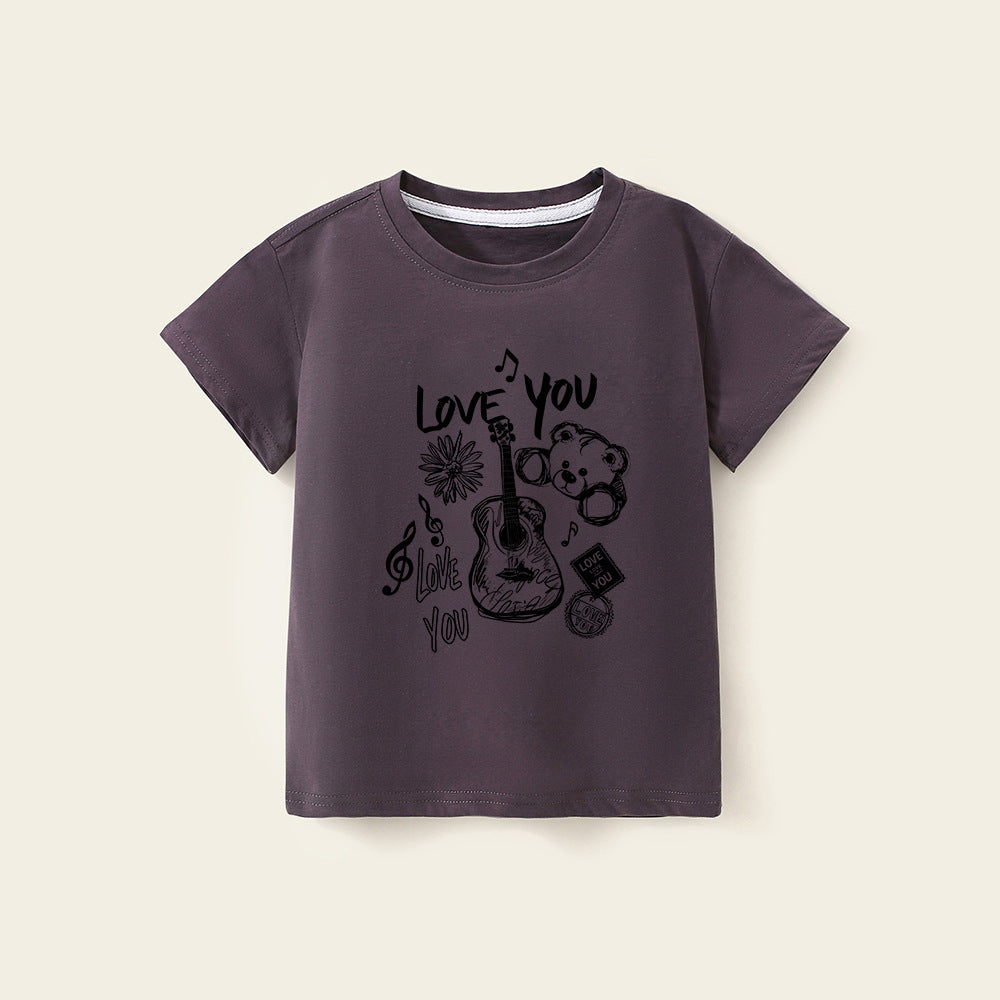 Boys’ White Short-Sleeve T-Shirt