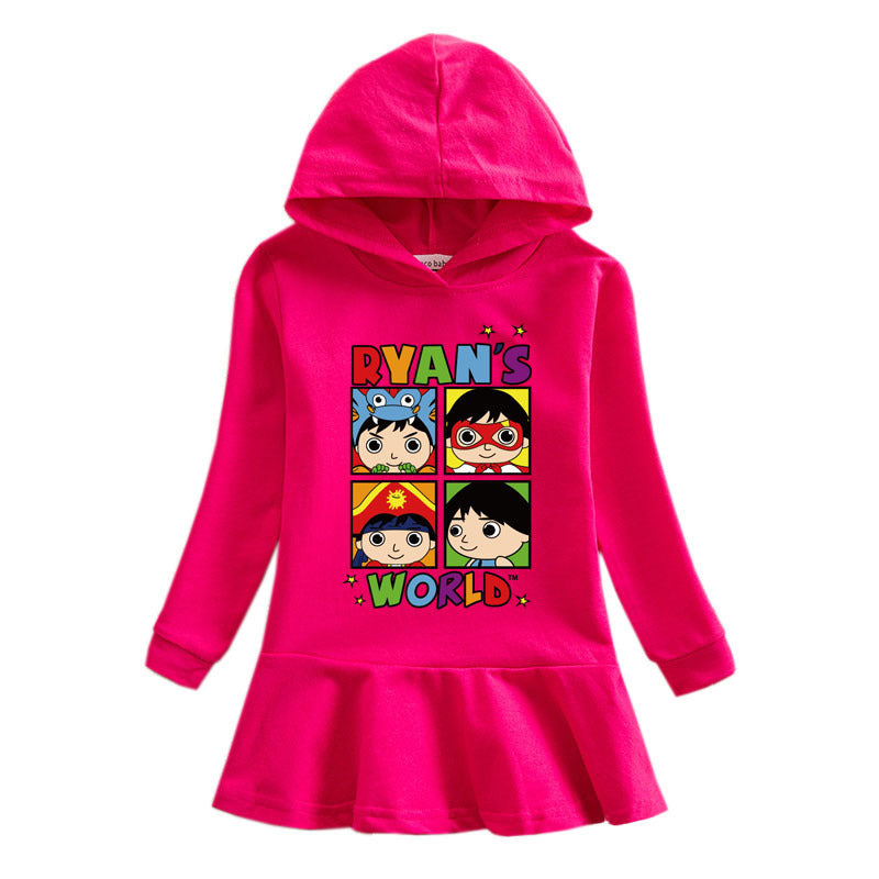 Girls’ Ryan Toys Review Hooded Dress