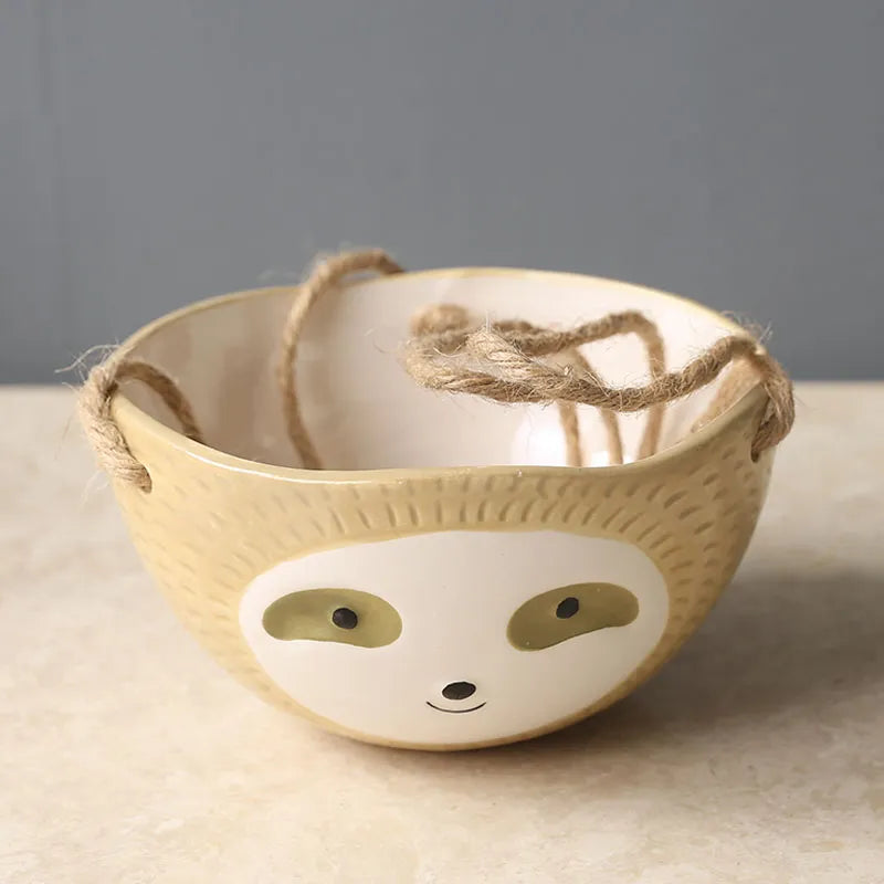 Ceramic Hanging Animal Planter Pot