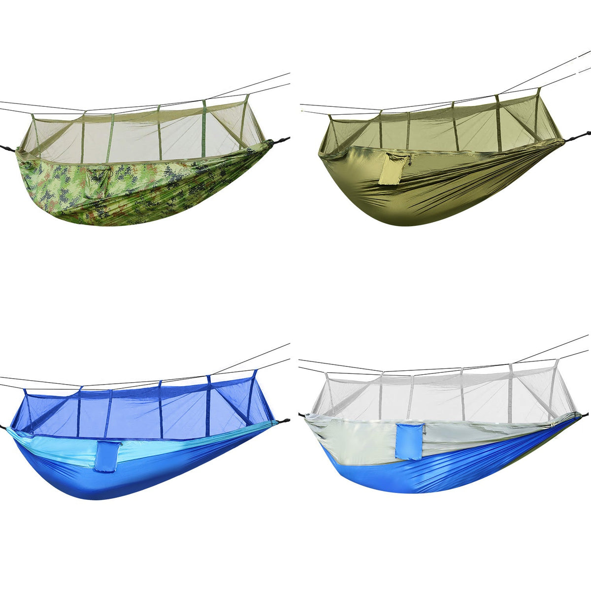 2-Person Camping Hammock with Mosquito Net — 600 lb Capacity