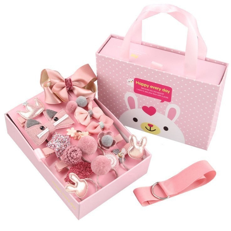 Girls’ Hair Accessory Set, 18 Pieces