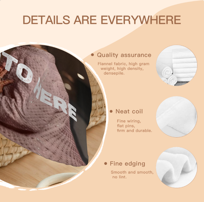 Custom Round Photo Flannel Blanket – 47 or 60 Inches