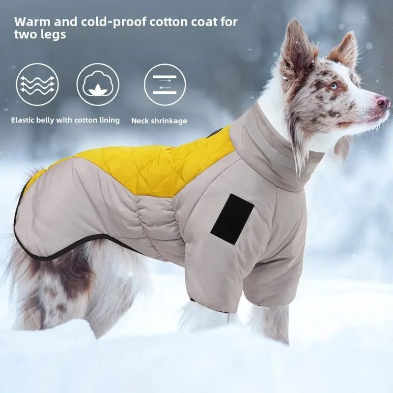 Reflective Waterproof Winter Dog Jacket for Large Breeds
