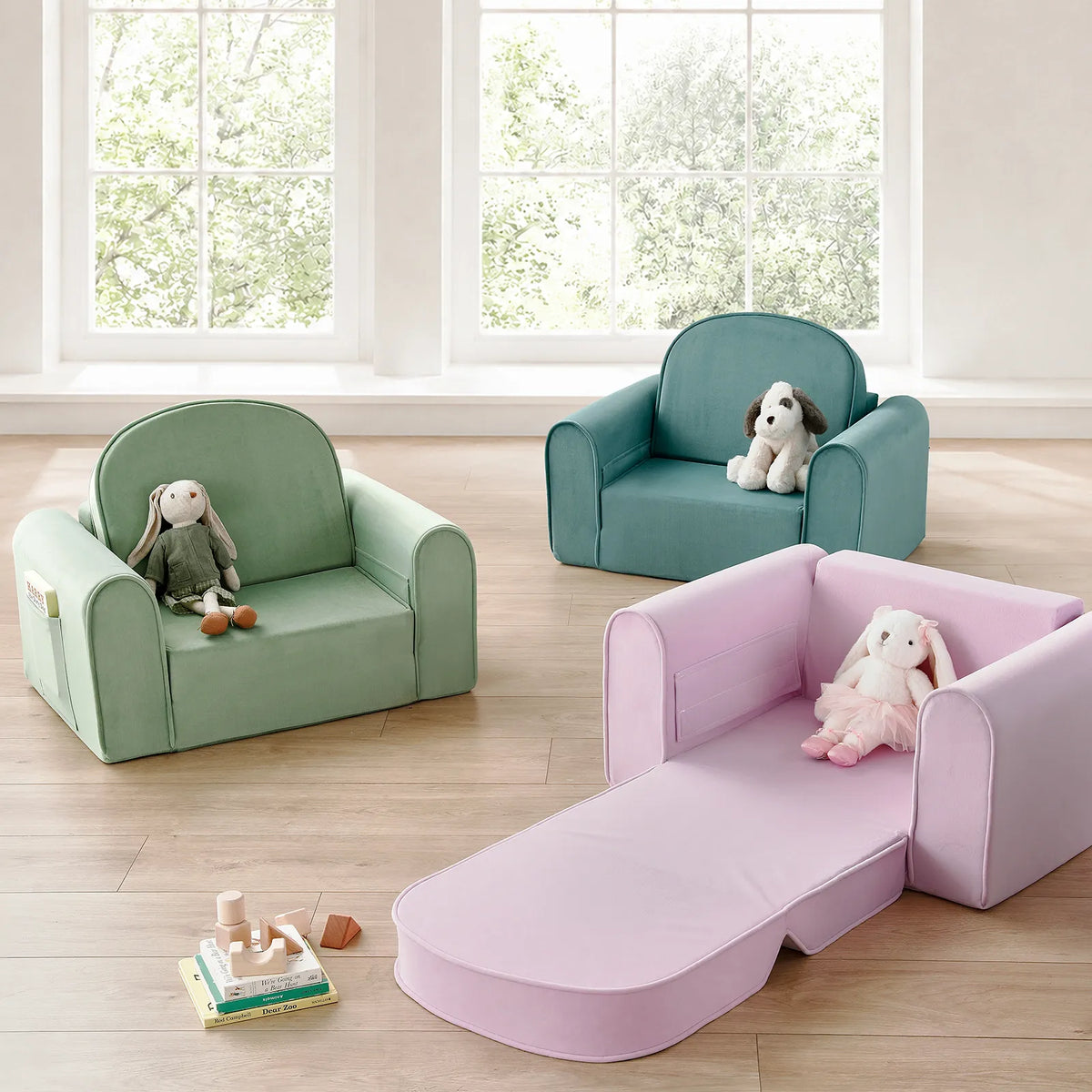 Tiny Land GentleSnug Kids' Convertible Sofa & Lounger