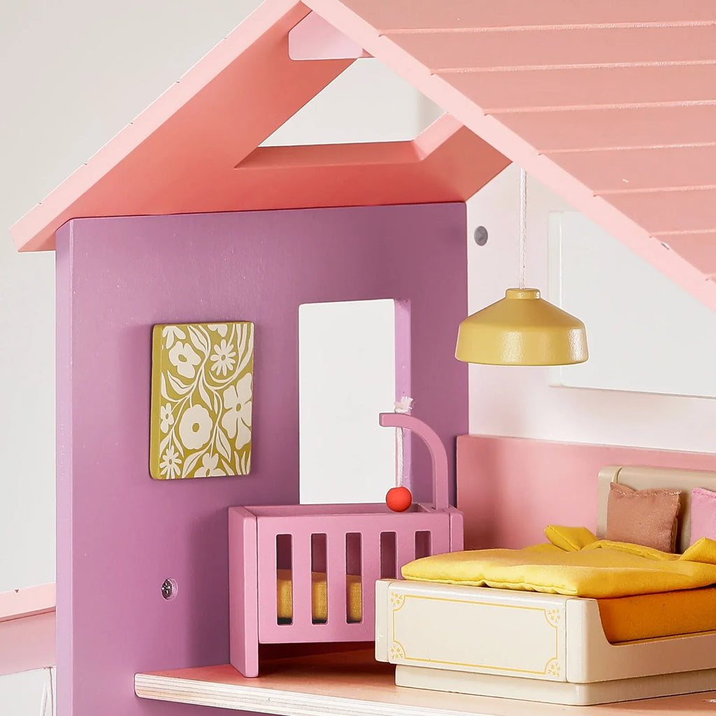 Tiny Land Sweetwood Edge Dollhouse — Green & Pink