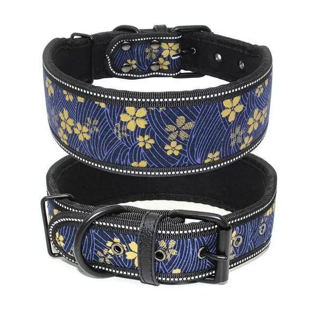 Adjustable Reflective Dog Collar with Buckle – Small to Large Dogs