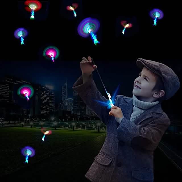 LED Arrow Rocket Helicopter Flying Toys, 10 Pieces