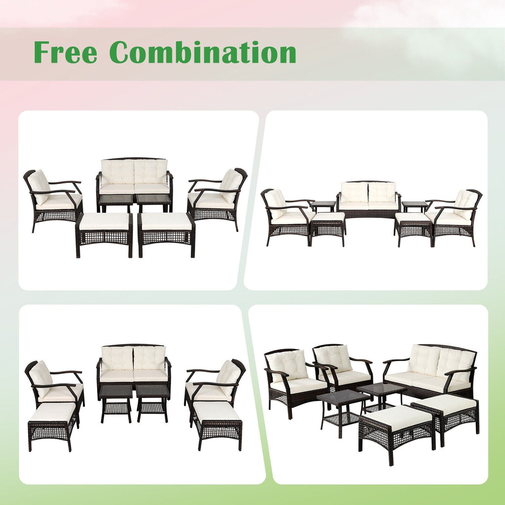 7-Piece Outdoor Patio Furniture Set with Cover