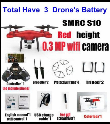S10 SMRC FPV Quadcopter Drone with 2MP Wi-Fi Camera