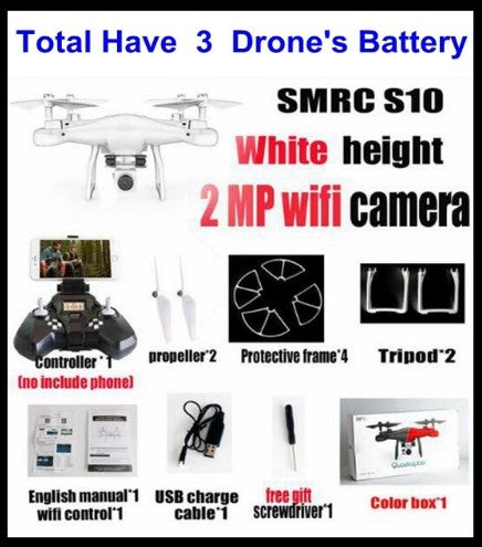 S10 SMRC FPV Quadcopter Drone with 2MP Wi-Fi Camera