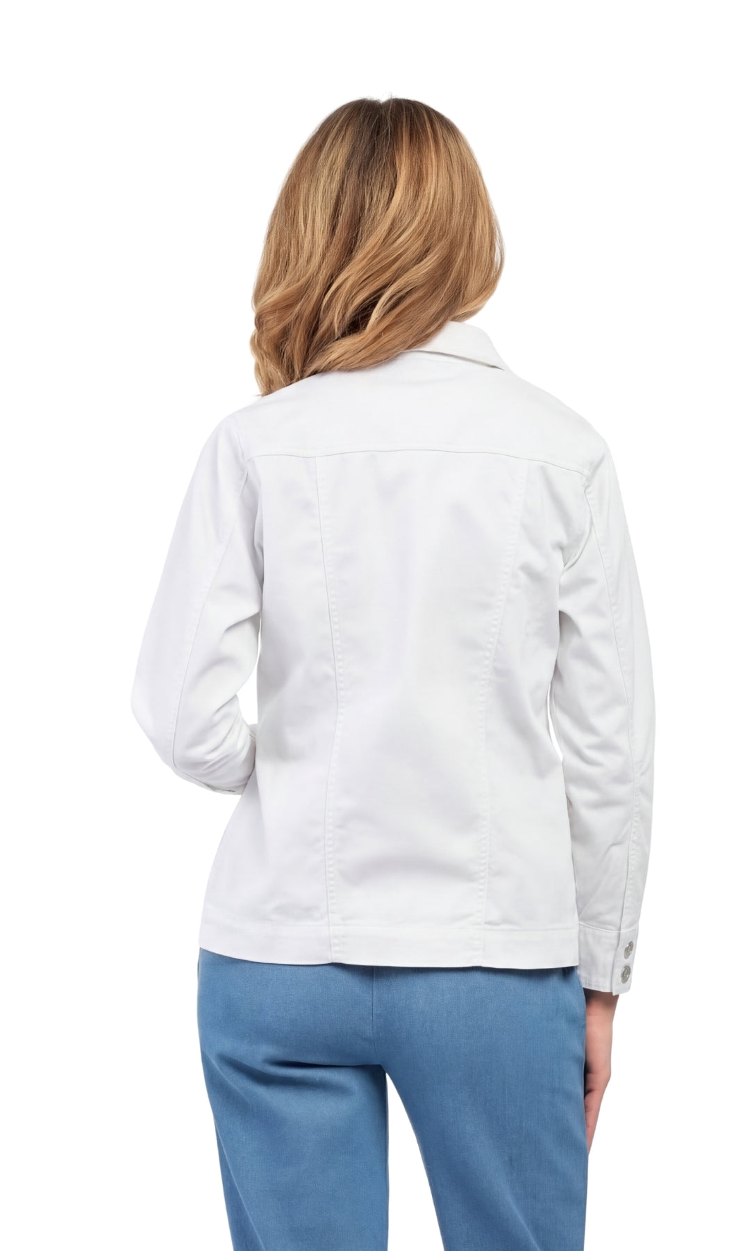 Women's Brushed Twill Button-Front Jacket