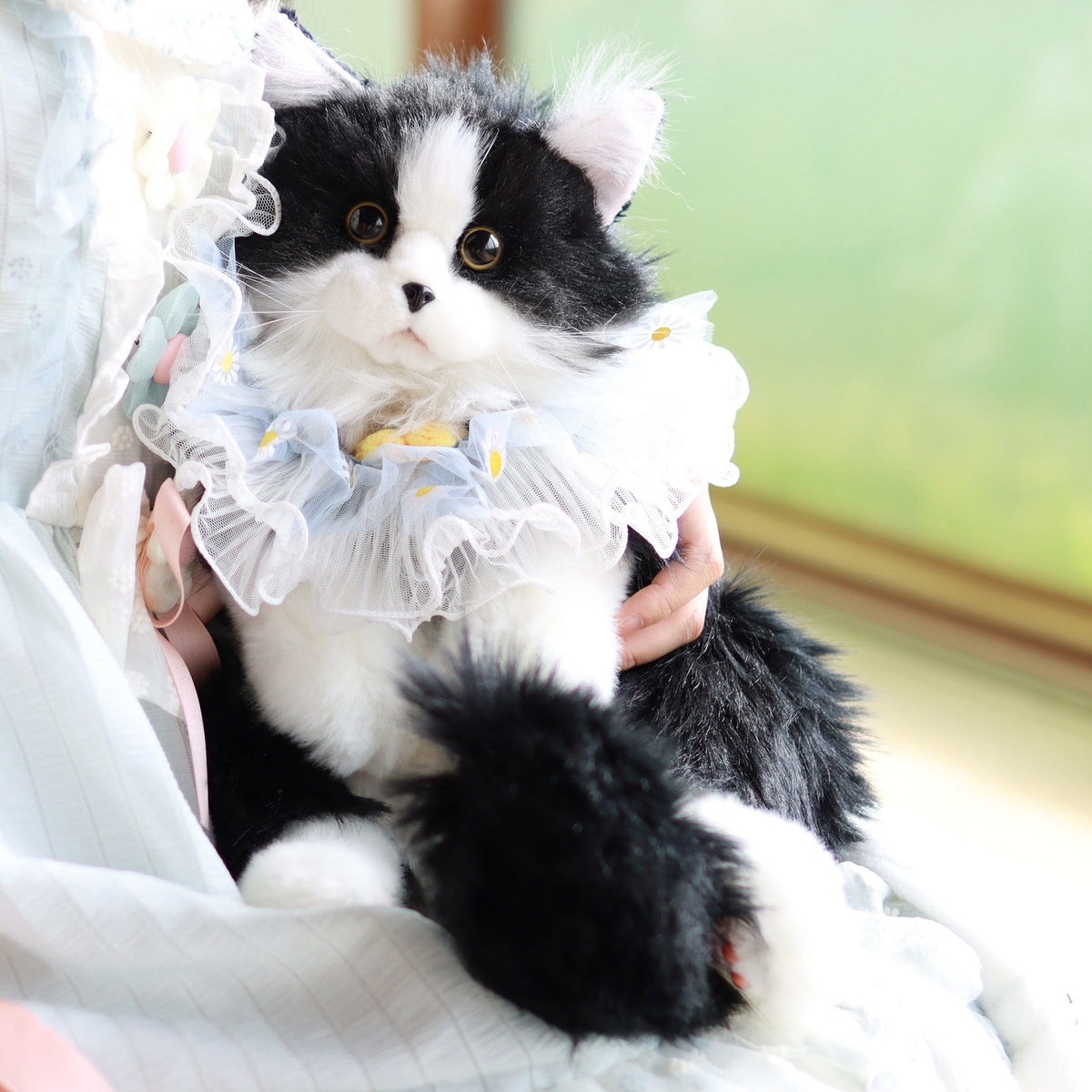 Tuxedo Cat Plush Backpack