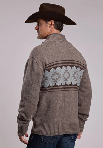 Stetson Men's Serape Horse Zip-Up Cardigan