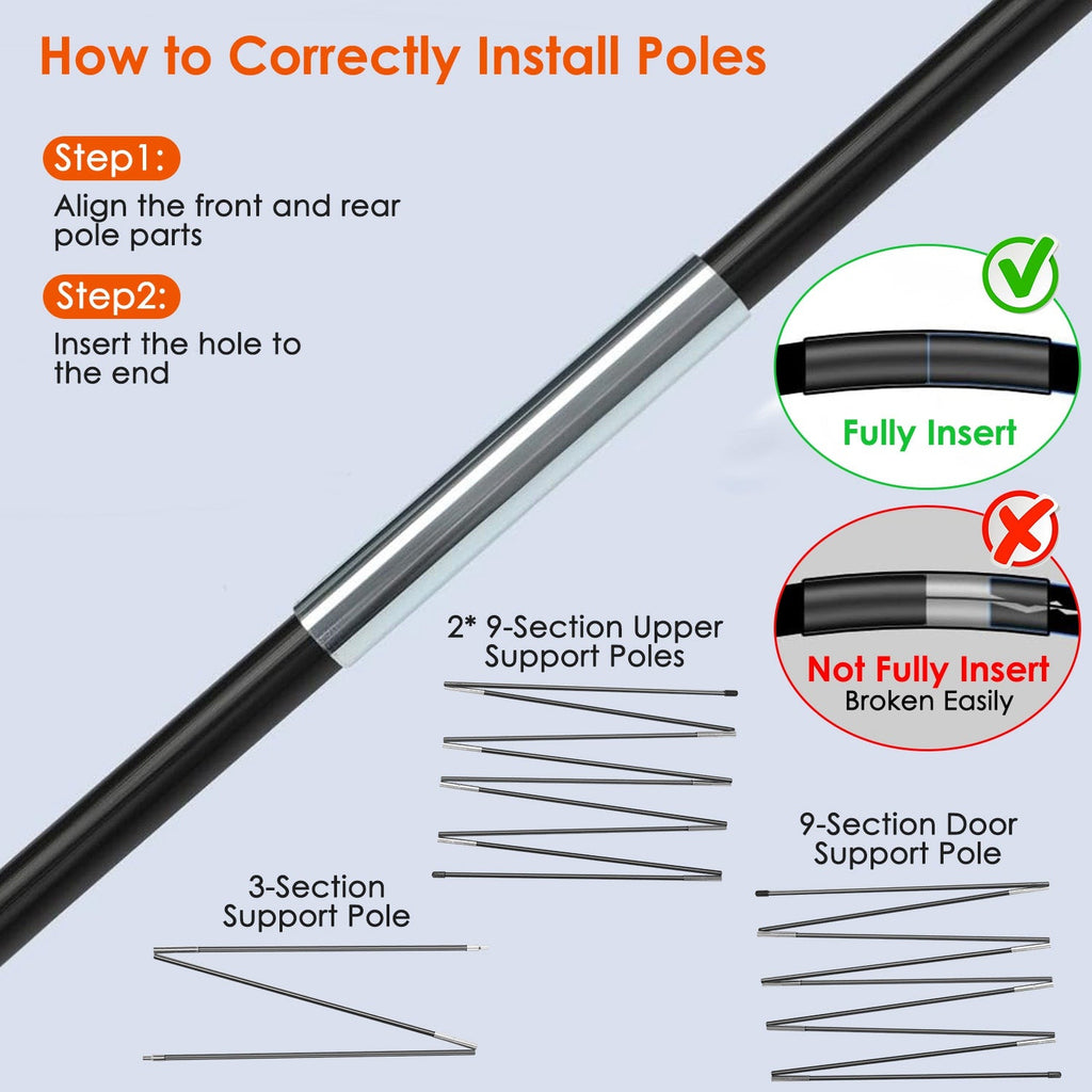 LakeForest Pickup Truck Bed Tent with Rainfly — 5.41–6.56 ft