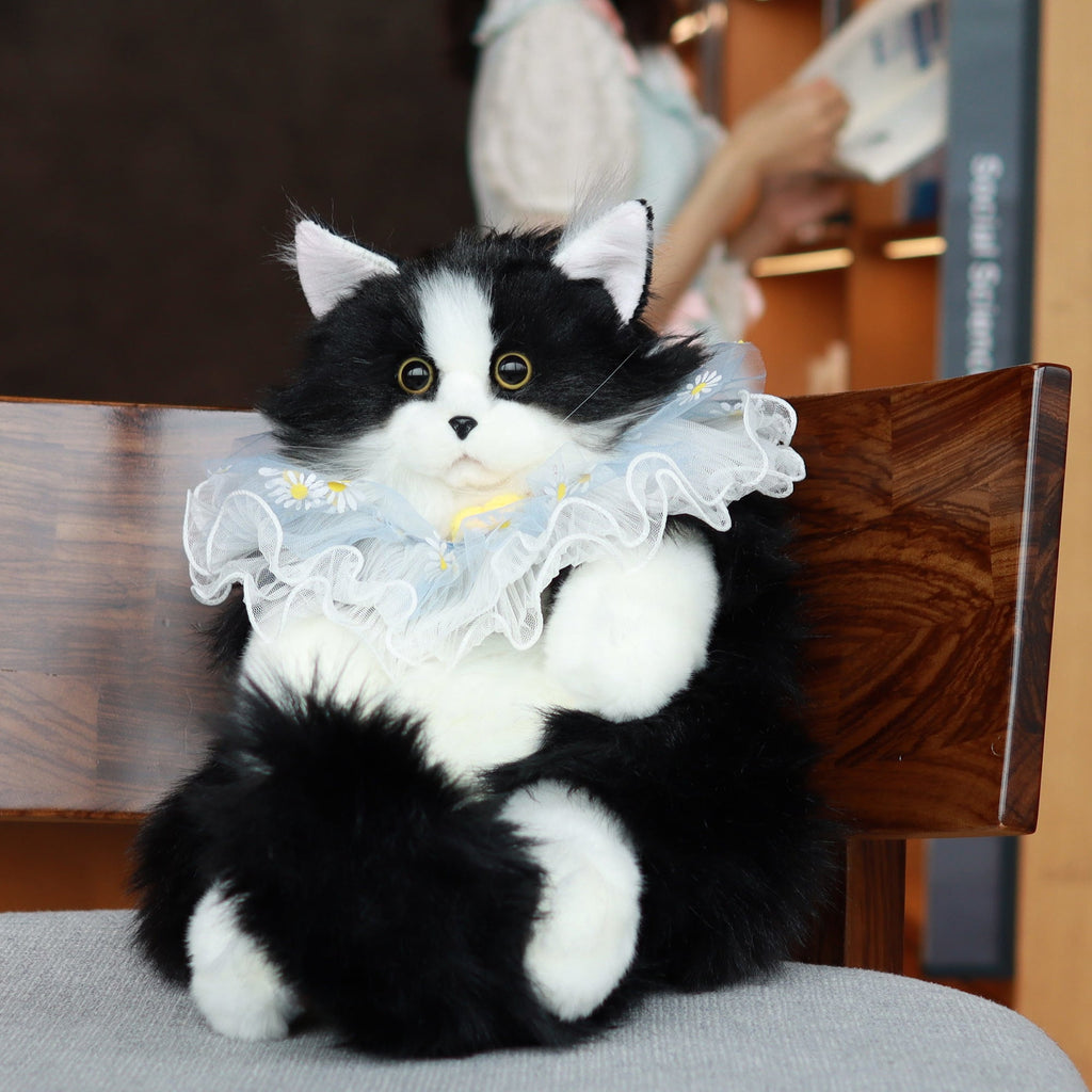 Tuxedo Cat Plush Backpack