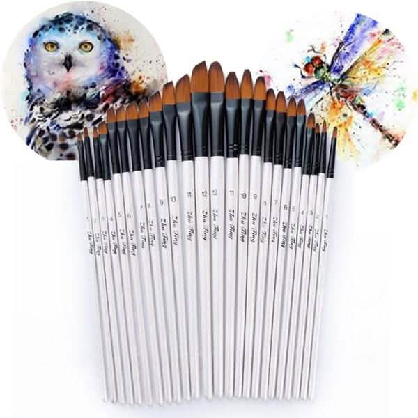 Artist Watercolor Brush Set, 12 Pieces