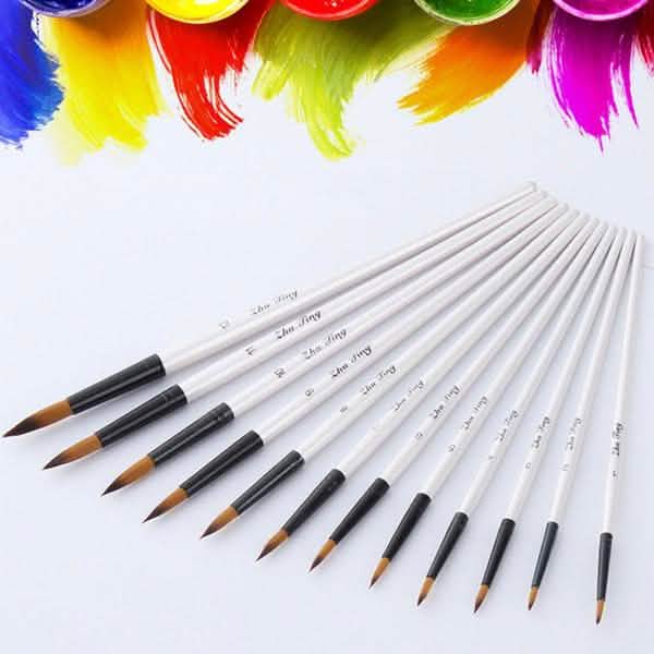 Artist Watercolor Brush Set, 12 Pieces