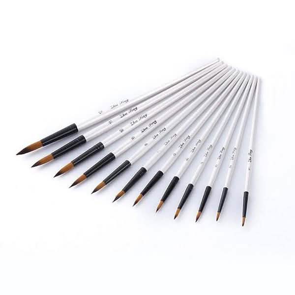 Artist Watercolor Brush Set, 12 Pieces