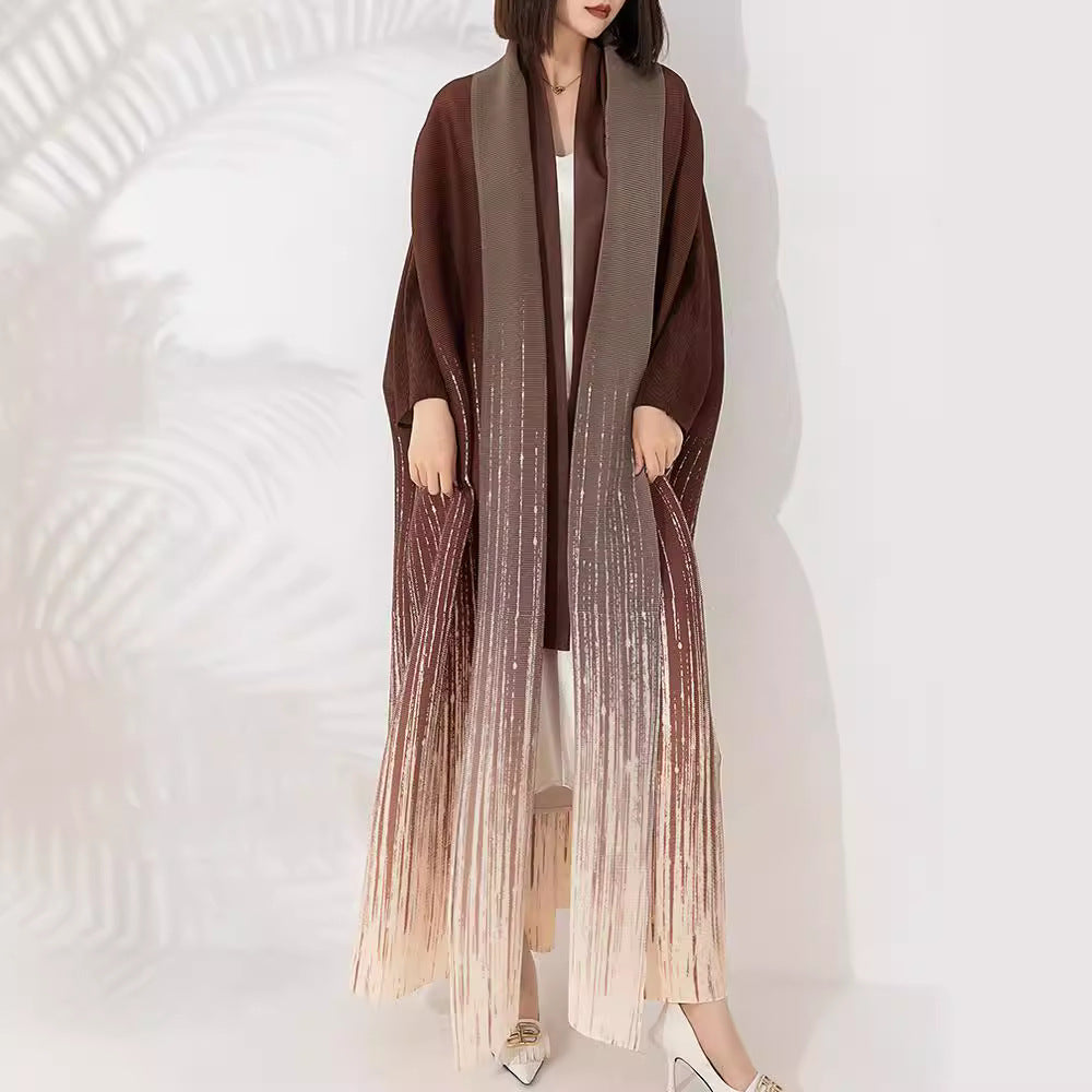 Women's Plus Size Gradient Print Jacket