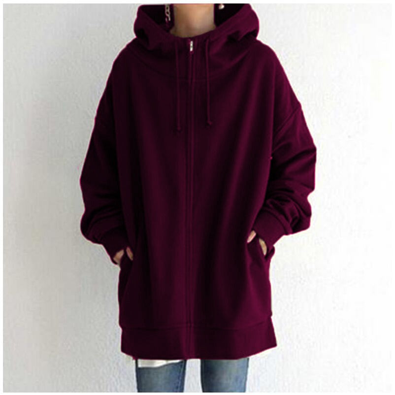 Women's Plush-Lined Zip Hoodie