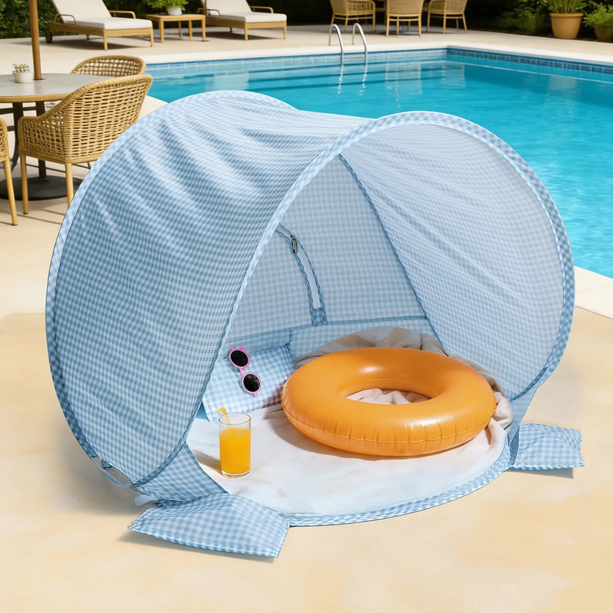 Tiny Land Beach Tent & Sand Toy Set for Kids