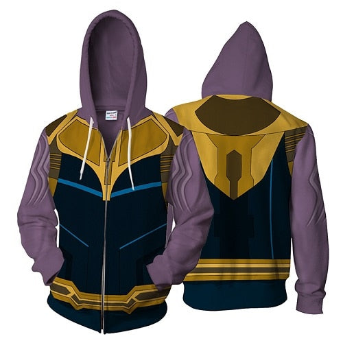 Men's Plus Size Graphic Zip Hoodie