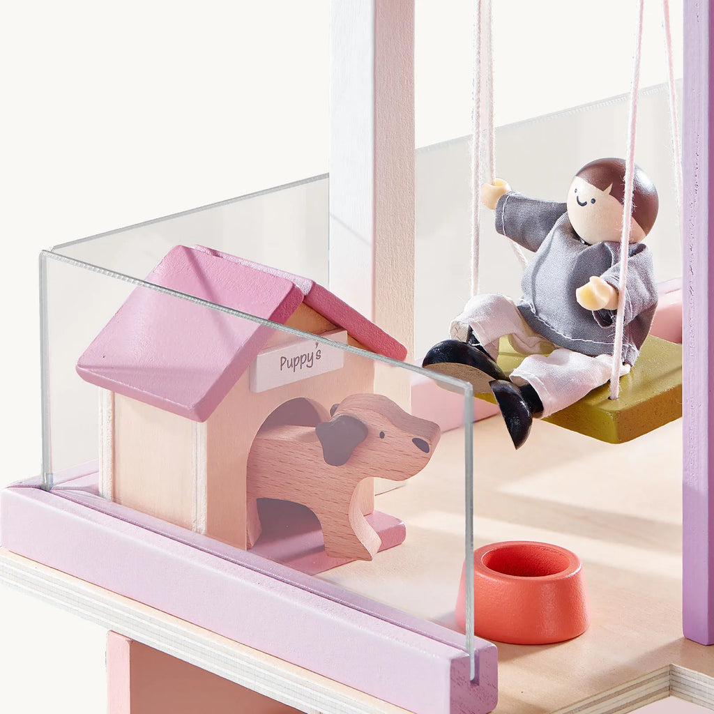 Tiny Land Sweetwood Edge Dollhouse — Green & Pink