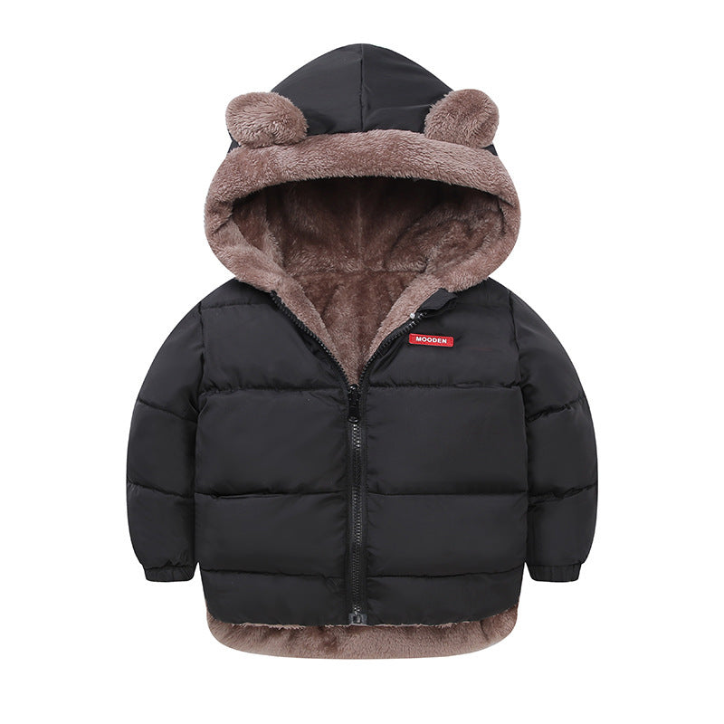 Boys’ Reversible Cotton-Padded Winter Jacket