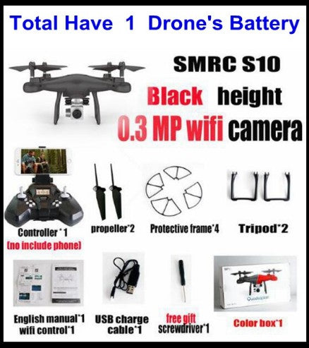 S10 SMRC FPV Quadcopter Drone with 2MP Wi-Fi Camera