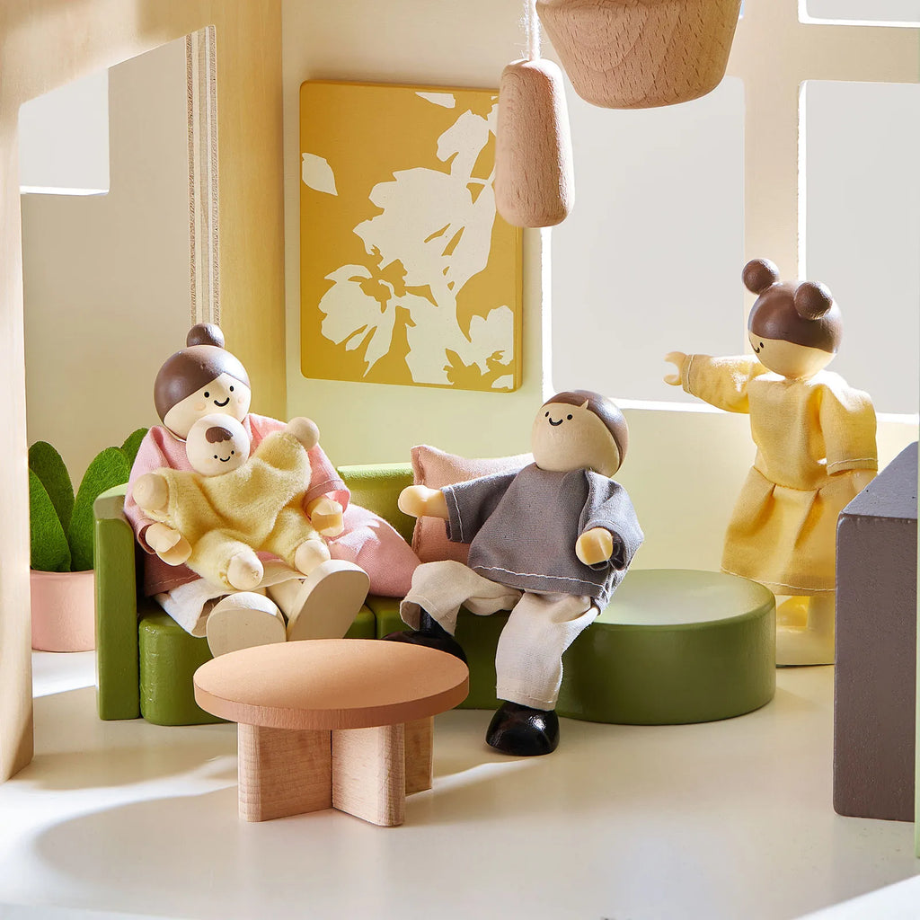 Tiny Land Sweetwood Edge Dollhouse — Green & Pink