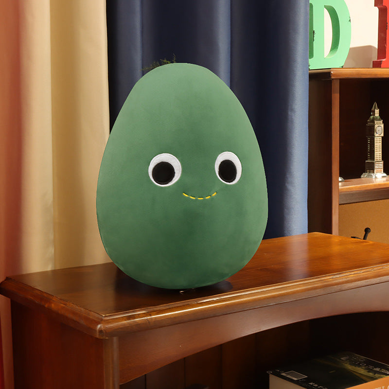 Avocado Plush Pillow Toy — 35 × 20 cm
