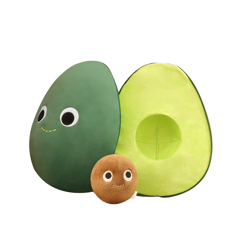 Avocado Plush Pillow Toy — 35 × 20 cm