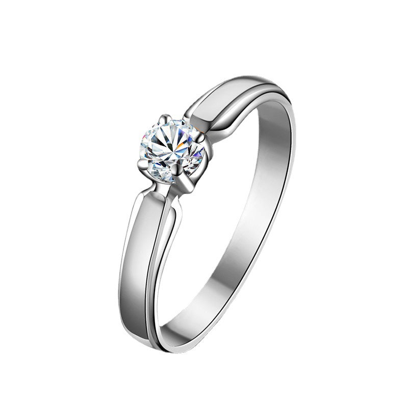 Gold-Plated Sterling Silver Gem Ring