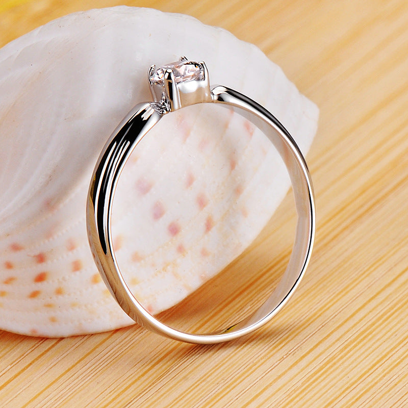 Gold-Plated Sterling Silver Gem Ring