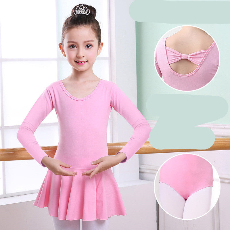 Girls’ Short-Sleeve Tutu Dance Outfit