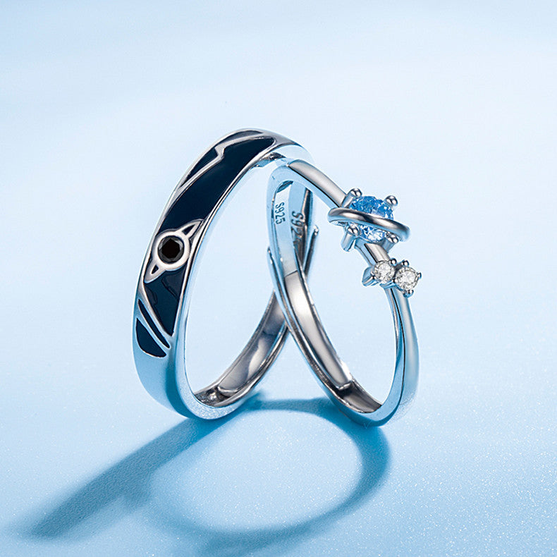 Dream Planet Matching Couple Rings