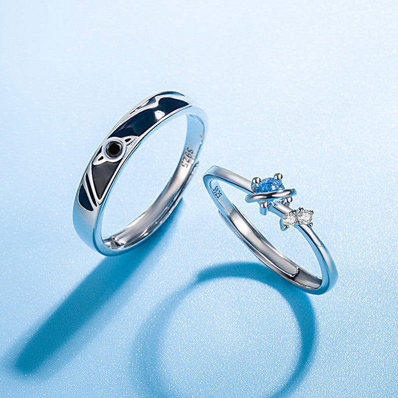 Dream Planet Matching Couple Rings