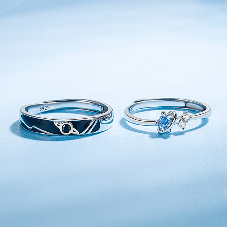 Dream Planet Matching Couple Rings
