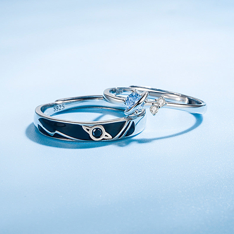 Dream Planet Matching Couple Rings