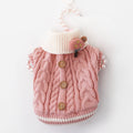 Classic Knitted Pet Sweater Overall Sweet Color Dog Clothes for Small Dogs Winter New Year's Dog Jacket Warm